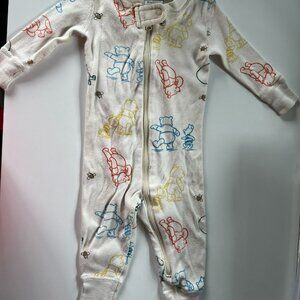Hanna Andersson Disney Winnie the Pooh Onesie Pajama (3-6months)